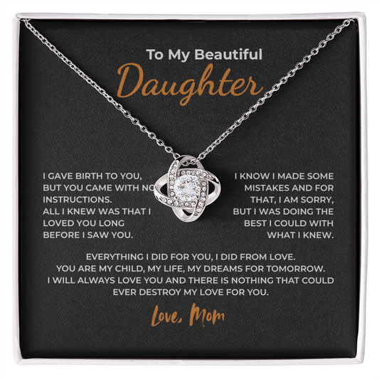 To My Daughter – I Loved You Long Before I Saw You Necklace