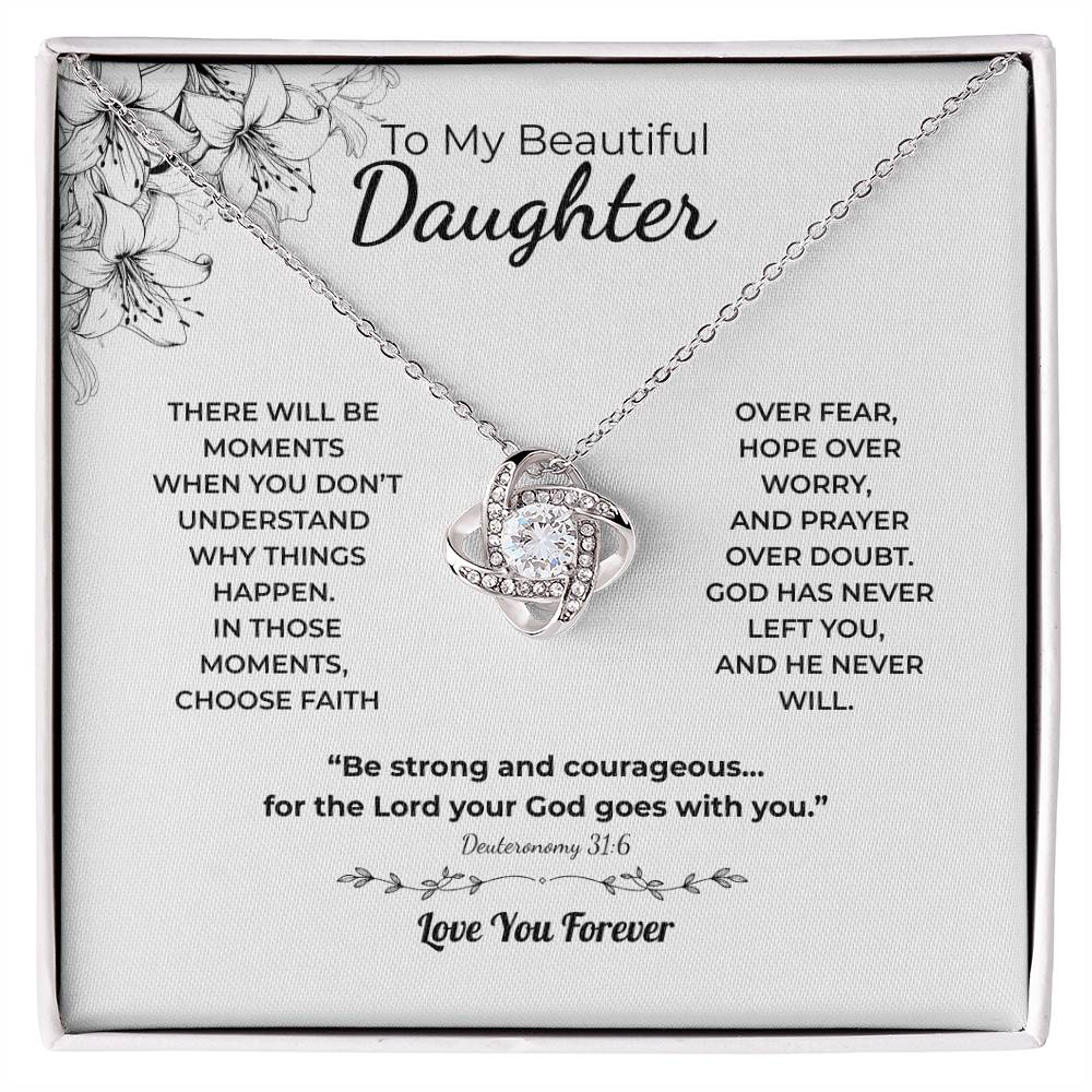 Love Knot Necklace For Daughter – Choose Faith