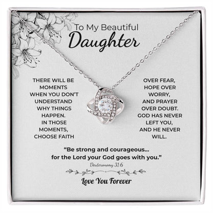 Love Knot Necklace For Daughter – Choose Faith