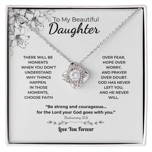 Love Knot Necklace For Daughter – Choose Faith