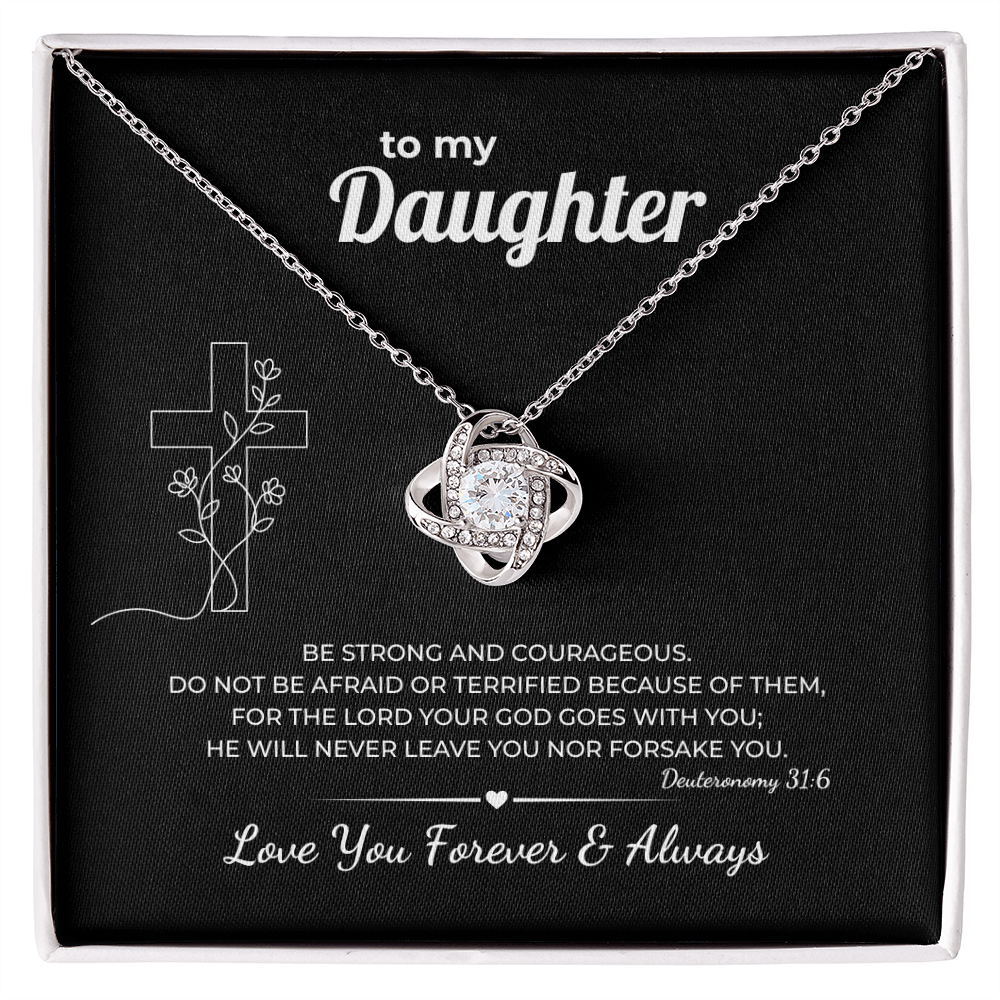 Faith Necklace for Daughter – Never Forsake