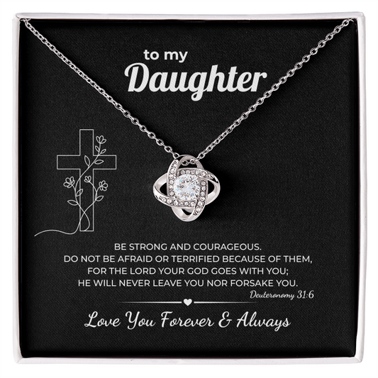 Faith Necklace for Daughter – Never Forsake