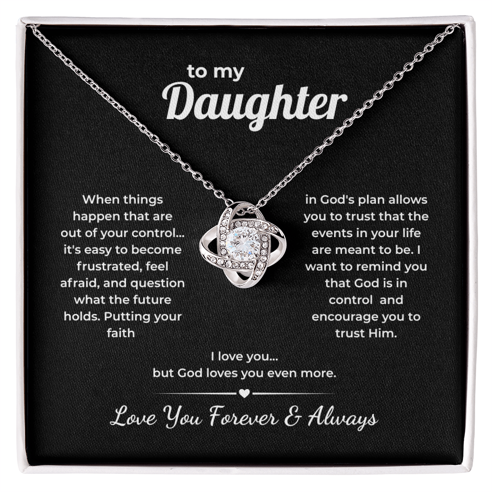 Faith Love Knot for Daughter – God Loves You More