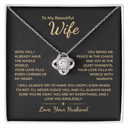 To My Wife – You Fill Every Corner of My Heart With Love Necklace