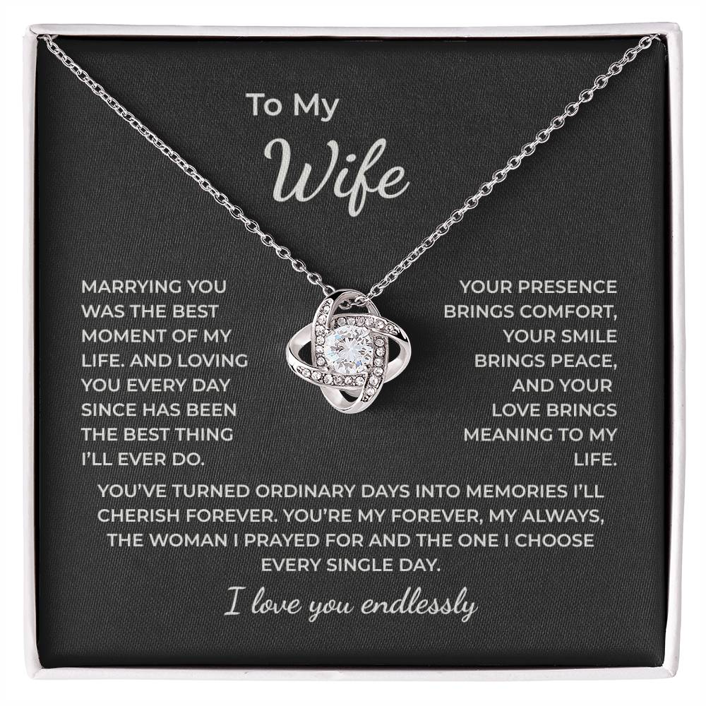 To My Wife – Loving You Every Day Is My Greatest Blessing Necklace