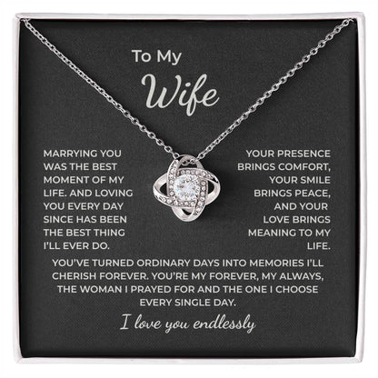 To My Wife – Loving You Every Day Is My Greatest Blessing Necklace