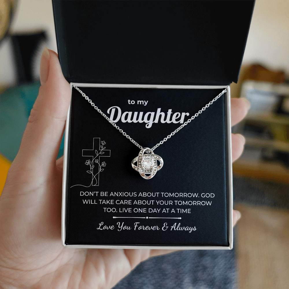 Faith Love Knot for Daughter - God Takes Care