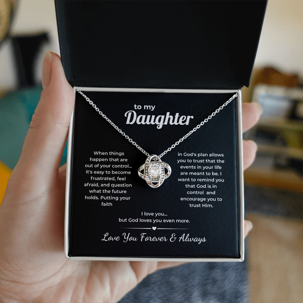 Faith Love Knot for Daughter – God Loves You More