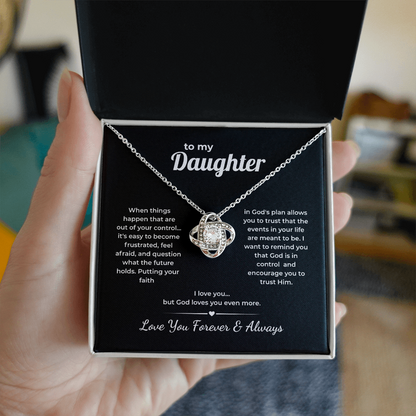 Faith Love Knot for Daughter – God Loves You More