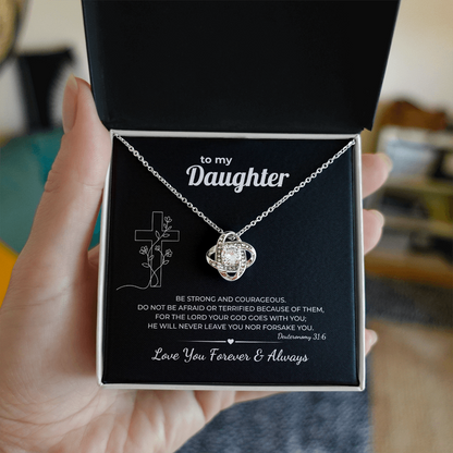 Faith Necklace for Daughter – Never Forsake