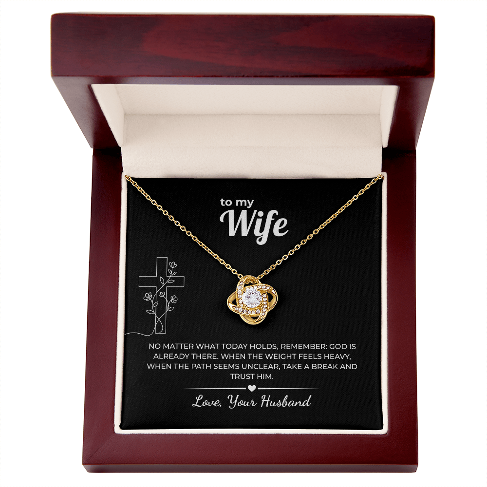 Faith Love Knot Necklace – God Is Already There