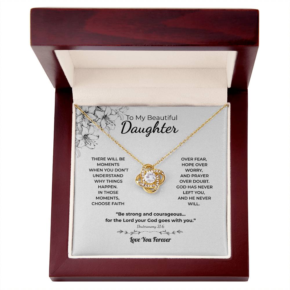 Love Knot Necklace For Daughter – Choose Faith