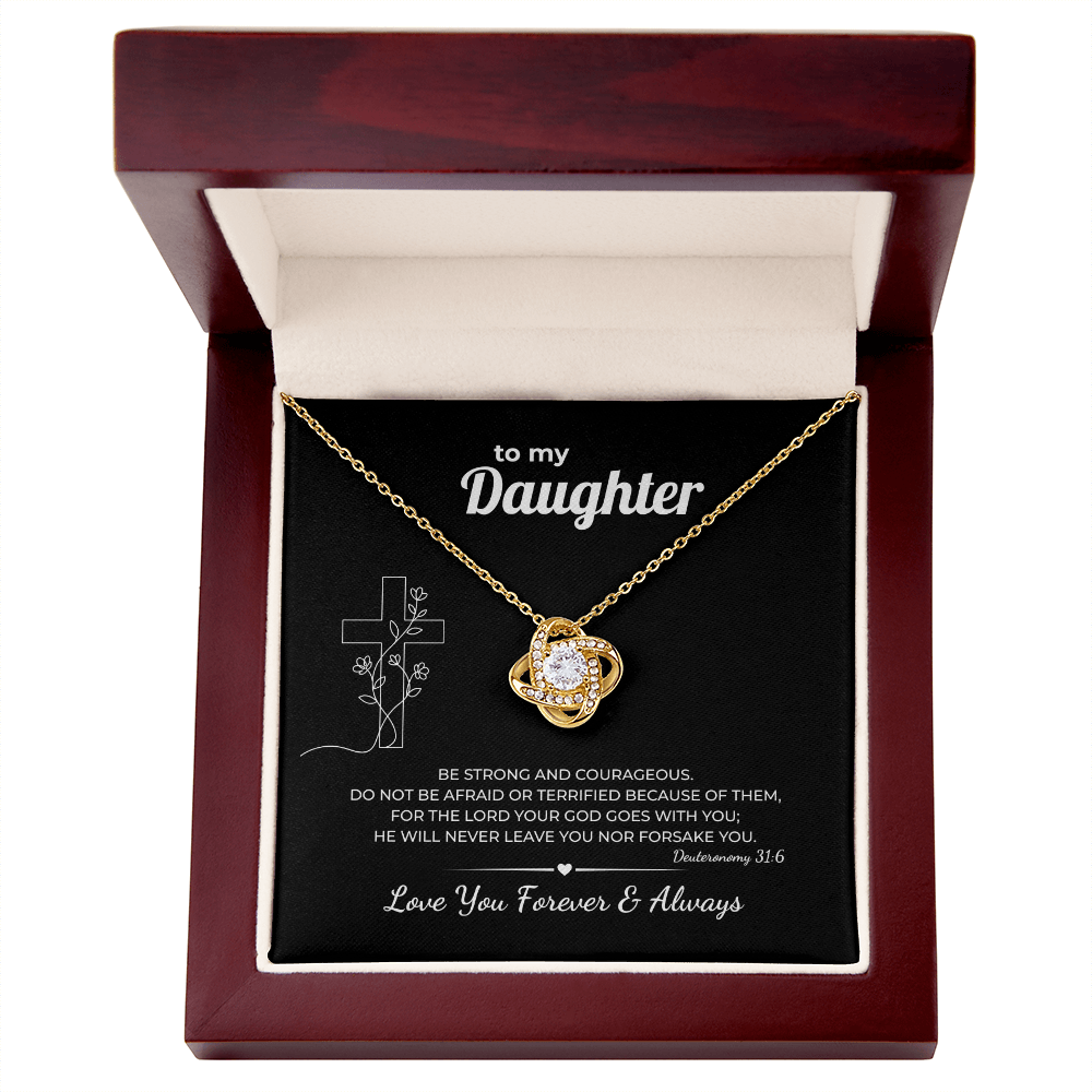 Faith Necklace for Daughter – Never Forsake
