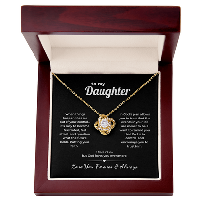 Faith Love Knot for Daughter – God Loves You More