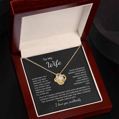 To My Wife – Loving You Every Day Is My Greatest Blessing Necklace