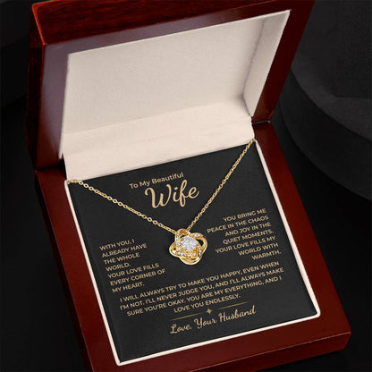To My Wife – You Fill Every Corner of My Heart With Love Necklace