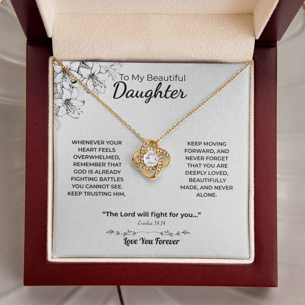 Love Knot Necklace For Daughter – The Lord Fights