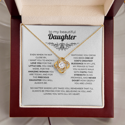 Daughter Necklace – God's Greatest Blessing