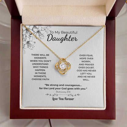 Love Knot Necklace For Daughter – Choose Faith