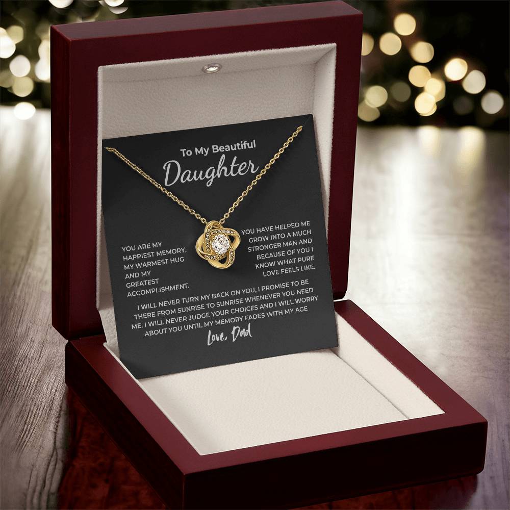 To My Daughter – You Are My Happiest Memory Necklace