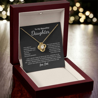 To My Daughter – You Are My Happiest Memory Necklace