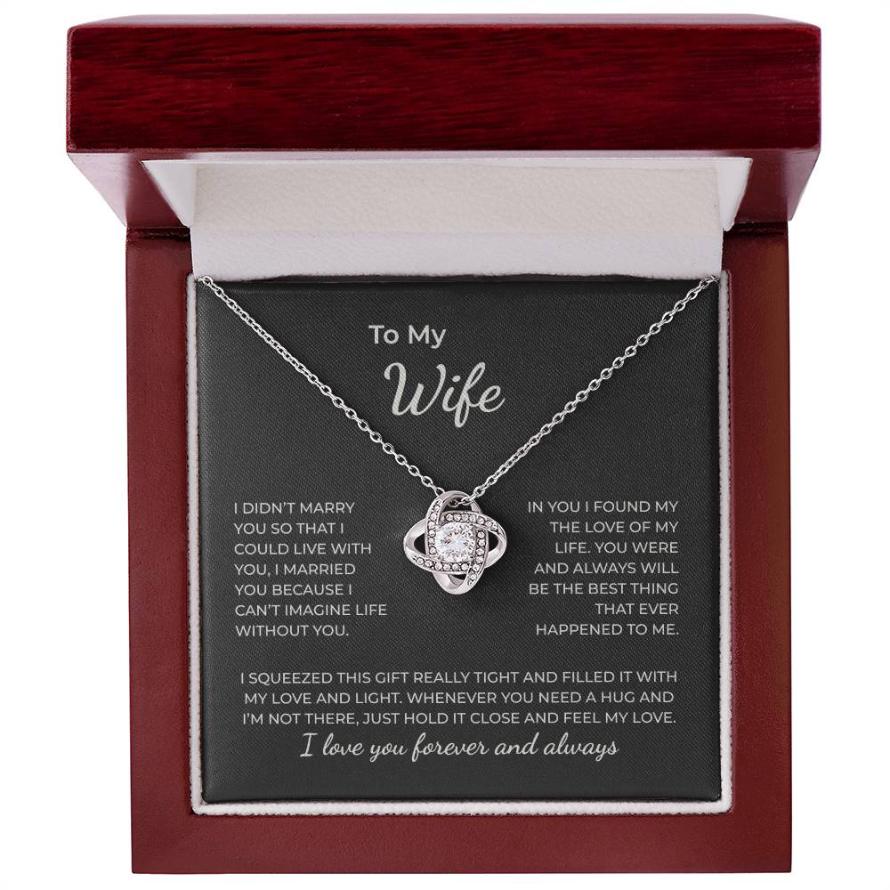 To My Wife – You Are the Love of My Life Necklace