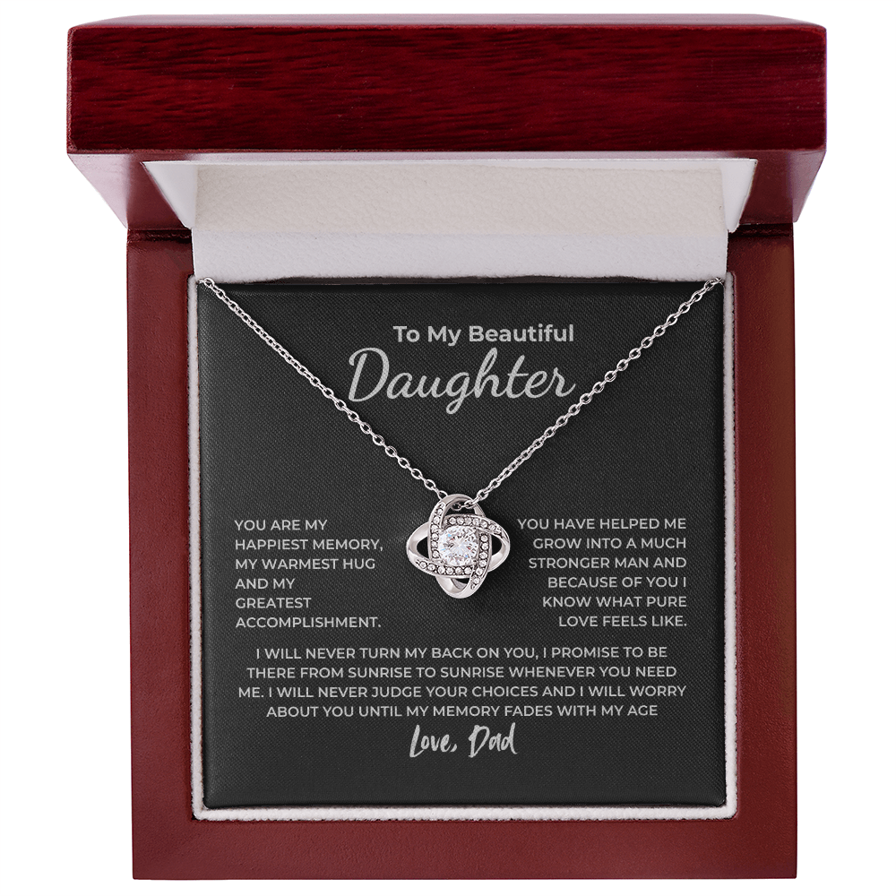To My Daughter – You Are My Happiest Memory Necklace