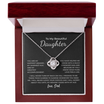 To My Daughter – You Are My Happiest Memory Necklace