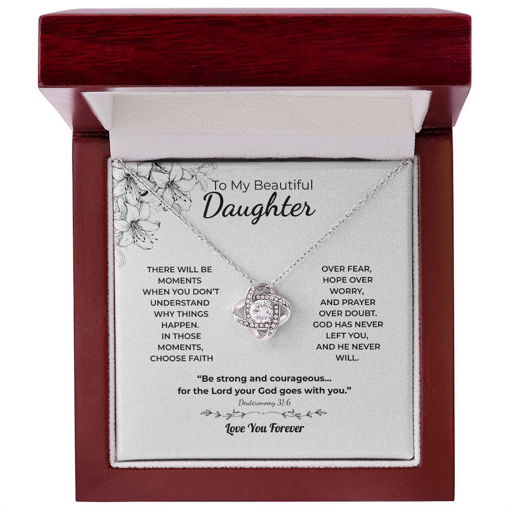 Love Knot Necklace For Daughter – Choose Faith