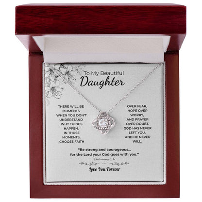 Love Knot Necklace For Daughter – Choose Faith