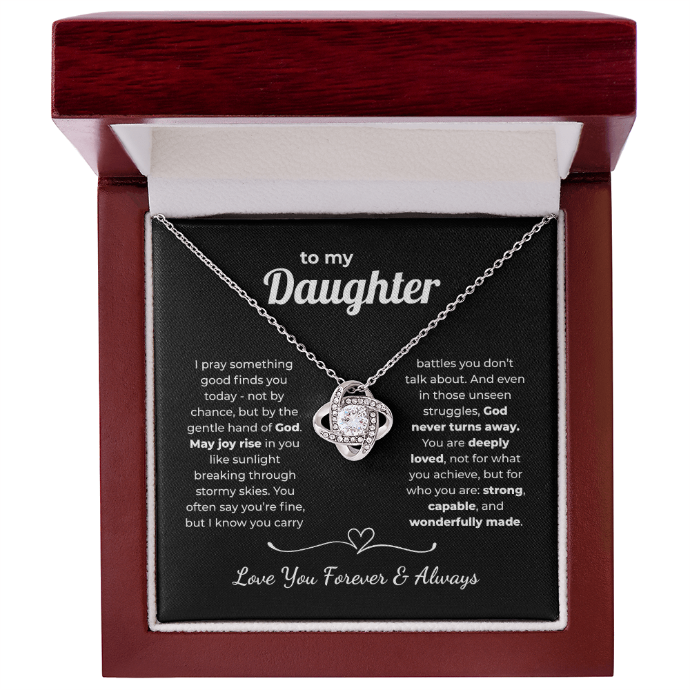 Faith Love Knot for Daughter – Gentle Hand of God