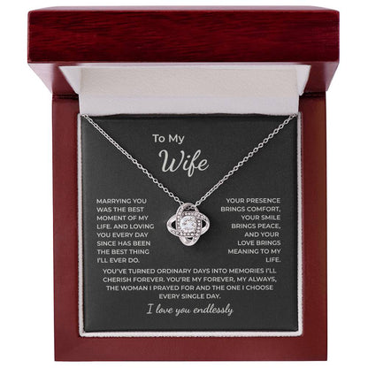To My Wife – Loving You Every Day Is My Greatest Blessing Necklace