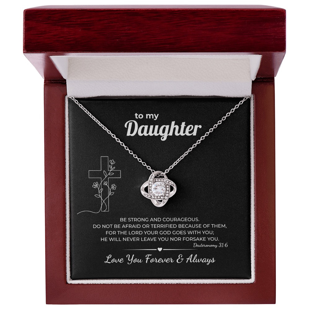 Faith Necklace for Daughter – Never Forsake
