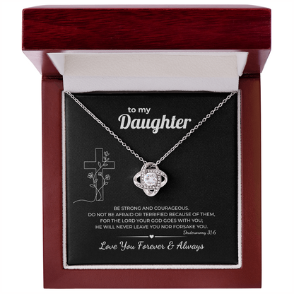 Faith Necklace for Daughter – Never Forsake