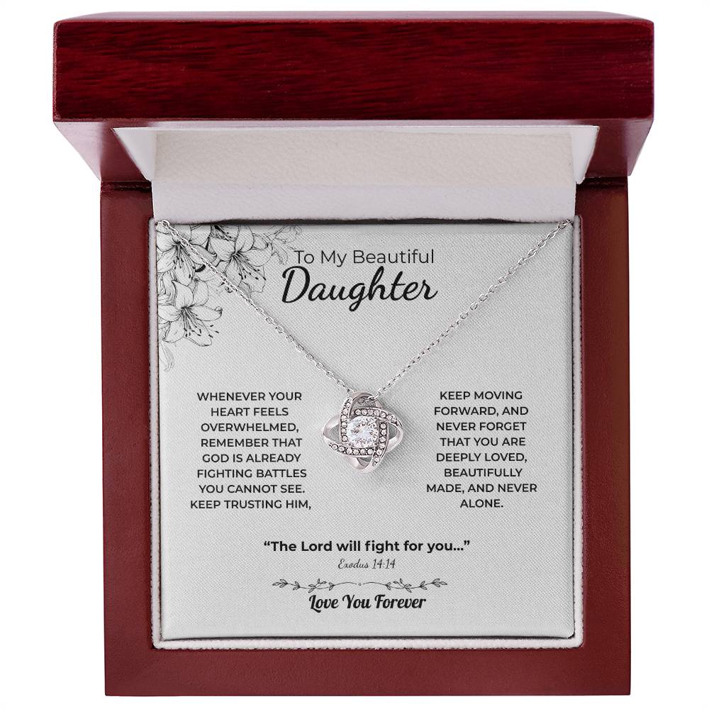 Love Knot Necklace For Daughter – The Lord Fights