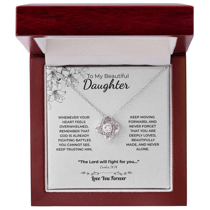Love Knot Necklace For Daughter – The Lord Fights