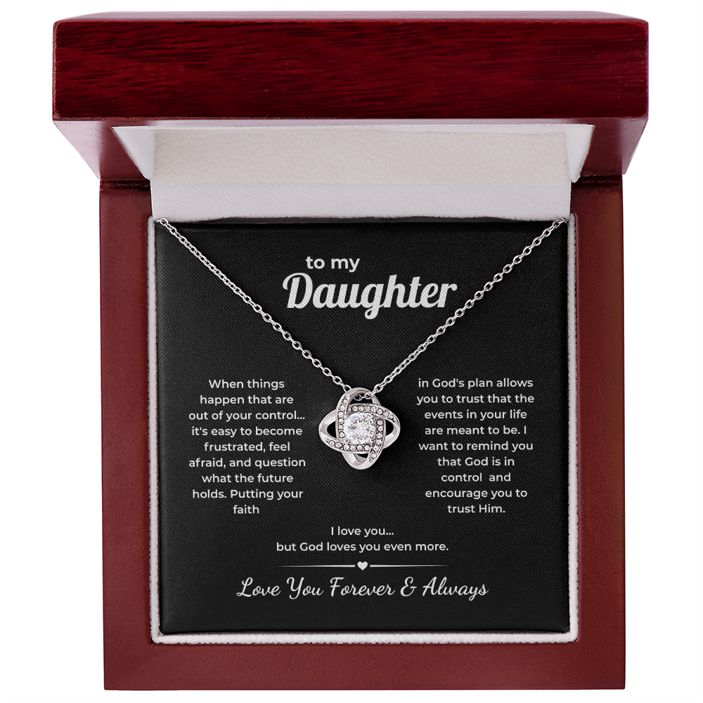 Faith Love Knot for Daughter – God Loves You More