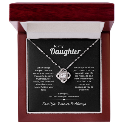 Faith Love Knot for Daughter – God Loves You More