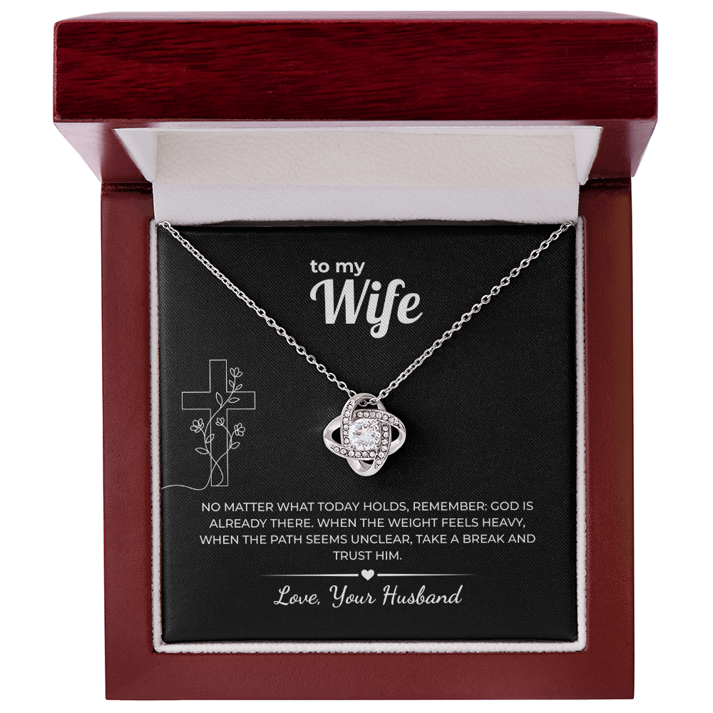 Faith Love Knot Necklace – God Is Already There