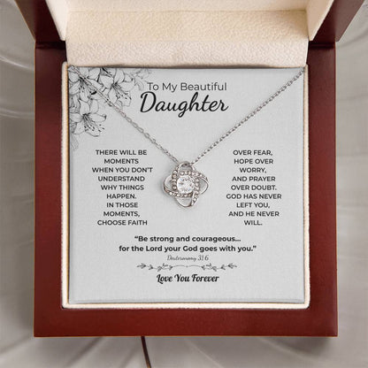 Love Knot Necklace For Daughter – Choose Faith