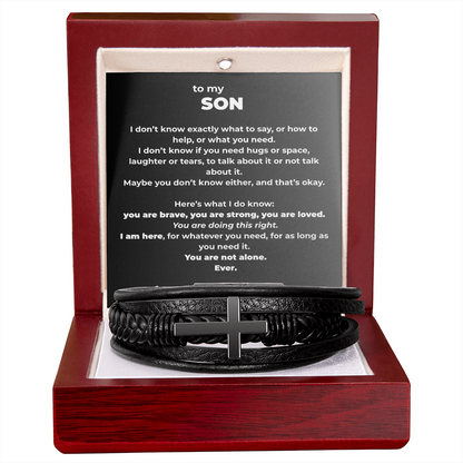 Faith Bracelet for Son – You Are Not Alone