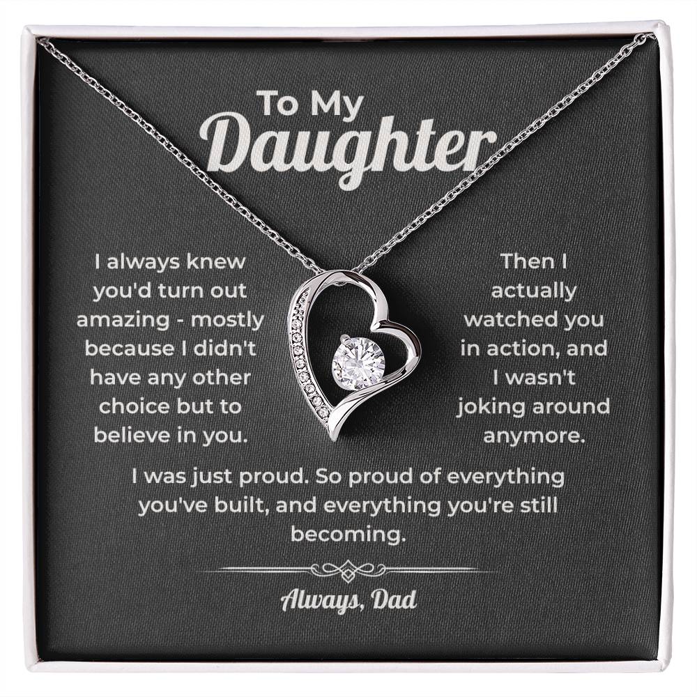 "Still Proud of Who You're Becoming" - Forever Love Heart Necklace