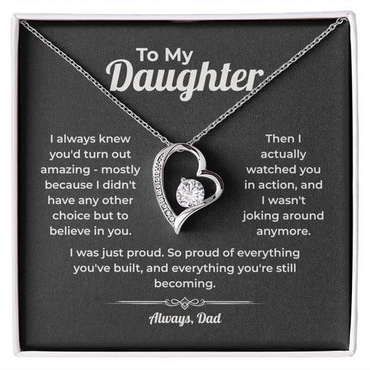 "Still Proud of Who You're Becoming" - Forever Love Heart Necklace