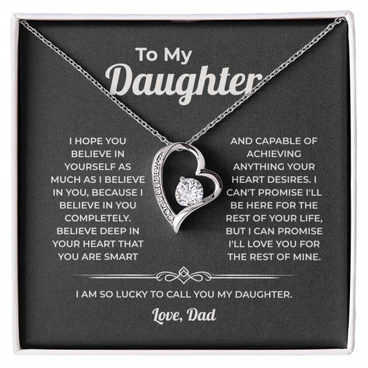 "As Much As I Believe in You" Gift From Dad - Forever Love Heart Necklace