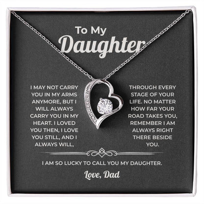 "I Loved You Then, I Love You Still" Gift From Dad - Forever Love Heart Necklace