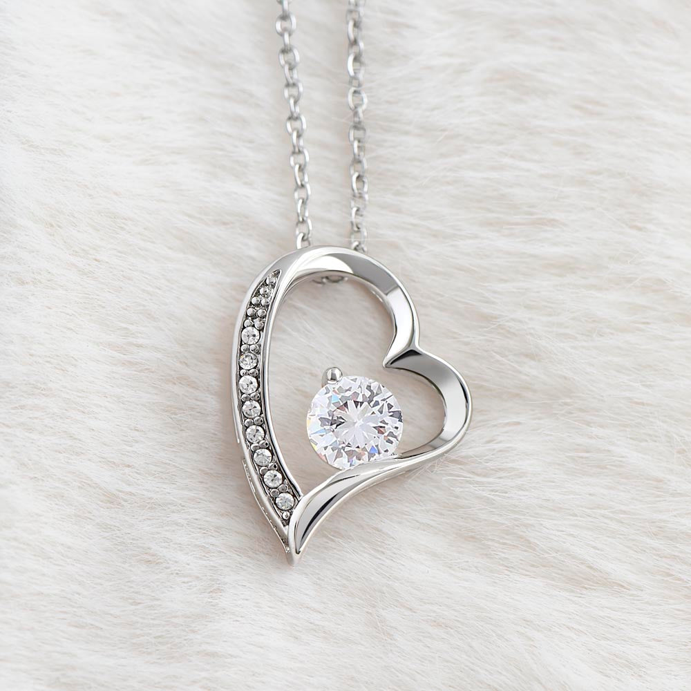 "Straighten Your Crown" Gift From Dad - Forever Love Heart Necklace