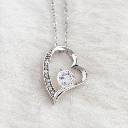 "Straighten Your Crown" Gift From Dad - Forever Love Heart Necklace