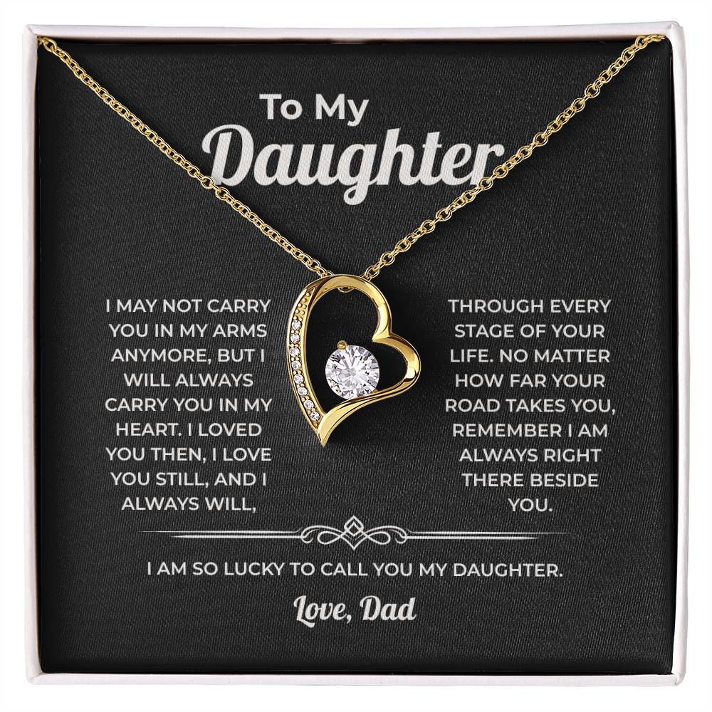 "I Loved You Then, I Love You Still" Gift From Dad - Forever Love Heart Necklace