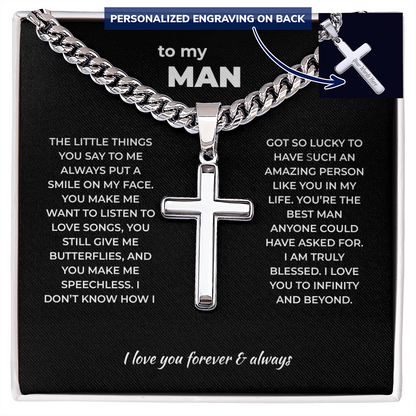 Cross Necklace for Man – You Give Me Butterflies
