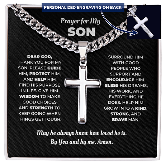 Cross Necklace for Son – A Prayer for His Life